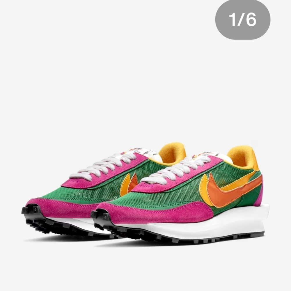Nike× Sacia  Womens Pink and‎ Green Sneakers